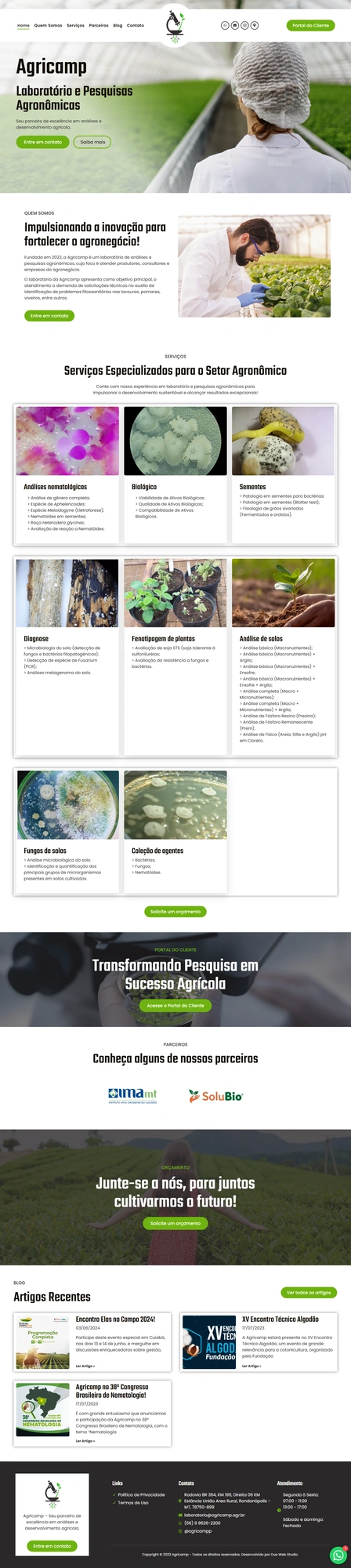 Projeto Agricamp — Due Web Studio