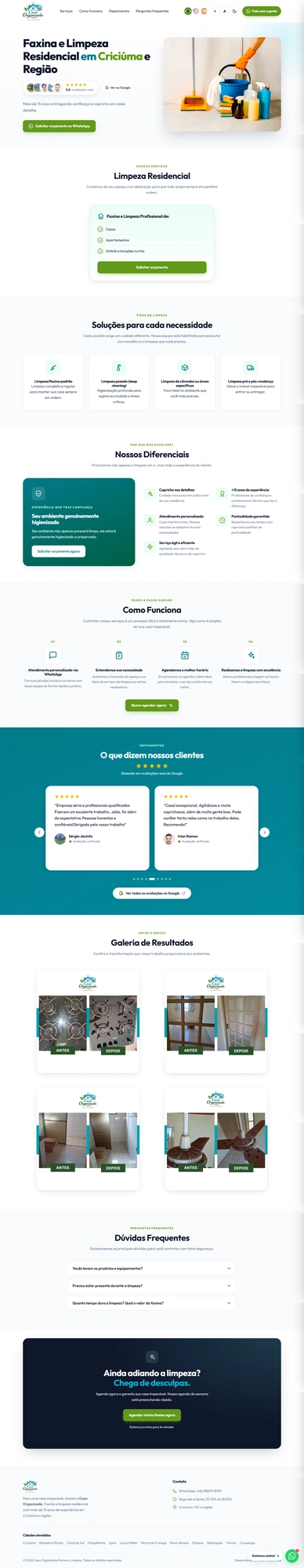 Projeto Casa Organizada — Due Web Studio