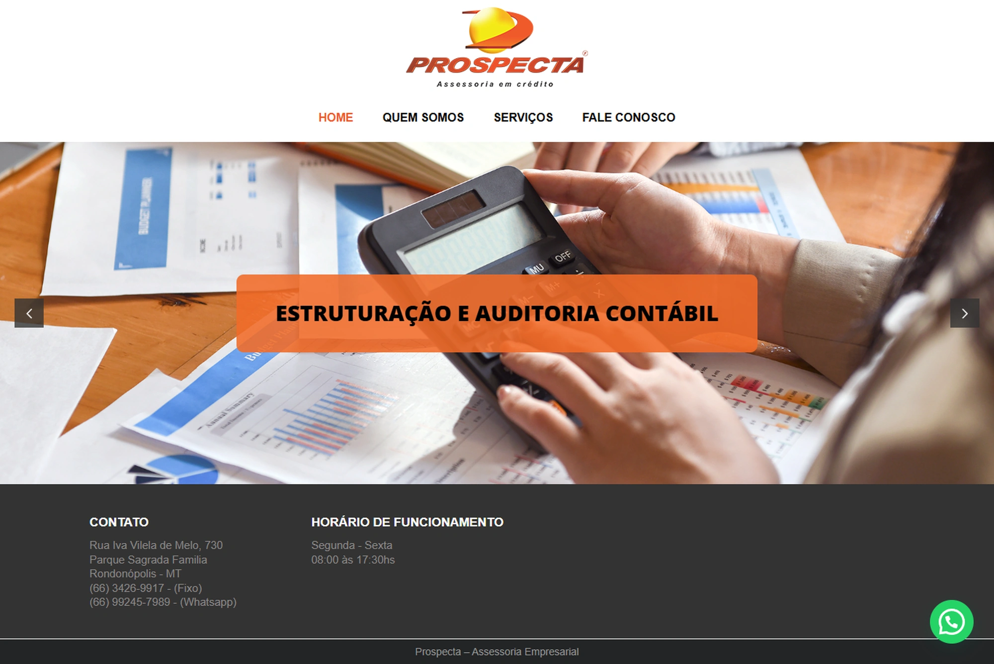 Projeto Prospecta Assessoria — Due Web Studio