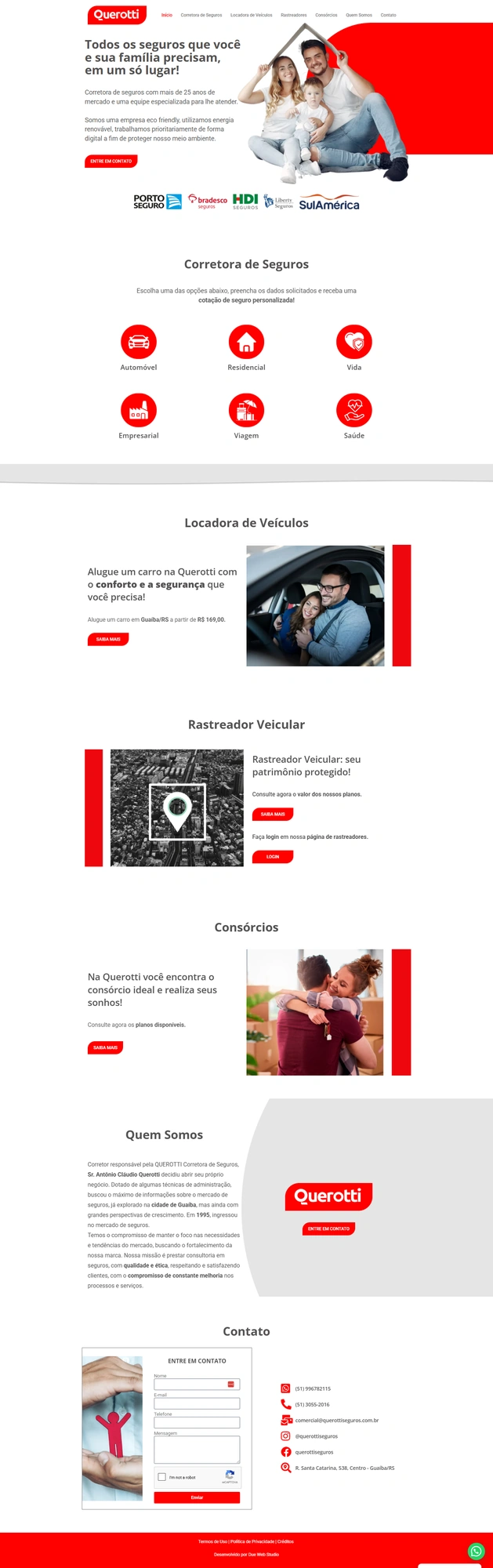 Projeto Querotti Seguros — Due Web Studio
