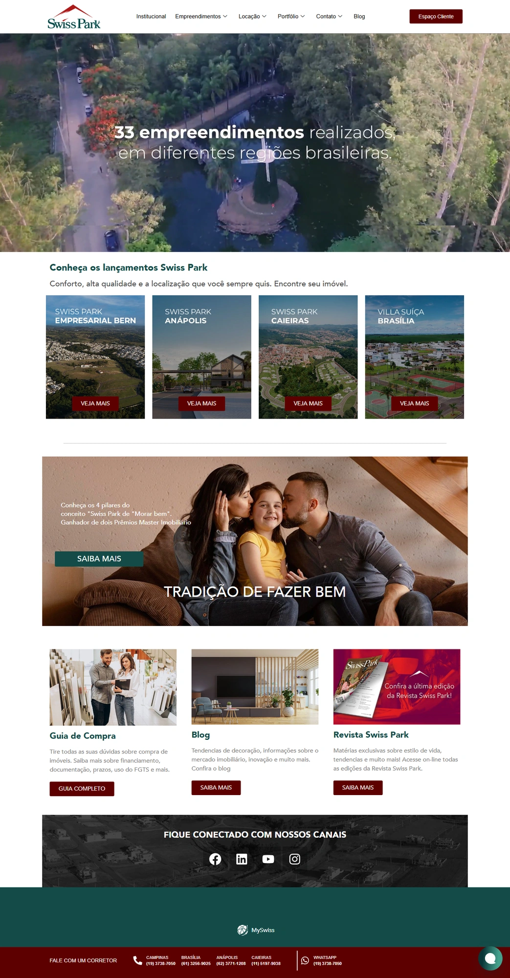 Projeto Swiss Park — Due Web Studio